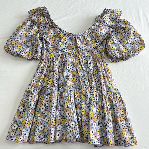 Agua By Agua Bendita Short Dress Flor La Fania Lila Size Small - Picture 7 of 10